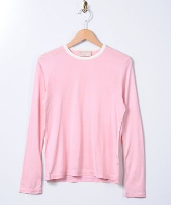 【SALE（伊勢丹）】＜ジョハク/JOHAQ＞ 婦人長袖カット アンド ソーン(2015-S-031B) ピンク/シロ 【三越・伊勢丹/公式】