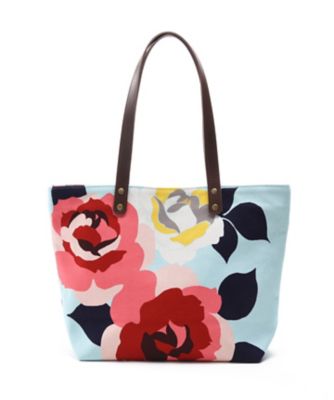 ＜亥之吉＞ 中トートバッグ ばら（水色） 【三越・伊勢丹/公式】