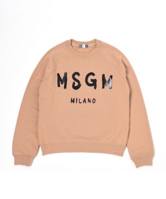 ＜エムエスジーエム/MSGM＞ ロゴスウェットプルオーバー(1941MDM89/154798/797) ベージュ 【三越・伊勢丹/公式】