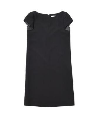 【SALE（三越）】＜LUGHA/ルーガ＞ ミニ袖ワンピース(1502-T-09) クロ 【三越・伊勢丹/公式】