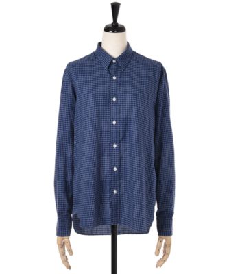 【SALE（伊勢丹）】＜レディ フォア ザ ウィークエンド/Ready for the Weekend＞ ギンガムシャツ(5512R) モクネイビー 【三越・伊勢丹/公式】