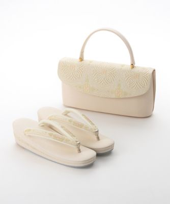 ＜伊と忠＞ 礼装バッグ・草履セット アラベスク ピンクM アラベスク ピンク 【三越・伊勢丹/公式】