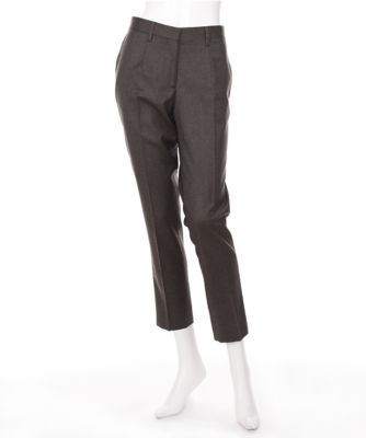 【SALE（三越）】＜ラ モンテ ドゥ ヴァーグ/LA MONTE DE VAGUE＞ x<エキパージュ>ウールベーシックパンツ(KELA4 105) ブラウン 【三越・伊勢丹/公式】