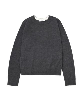 【SALE（三越）】＜LUGHA/ルーガ＞ プルオーバーニット(1502-F-06) グレー 【三越・伊勢丹/公式】
