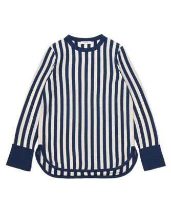 【SALE（三越）】＜LUGHA/ルーガ＞ ストライプニット(1502-F-07) ネイビーアイボリー 【三越・伊勢丹/公式】