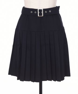 【SALE（三越）】＜ハニーバンチ/Honey Bunch＞ <ハニーバンチミューチュアル>無地スカート(schoolSKmuji) ネイビー 【三越・伊勢丹/公式】