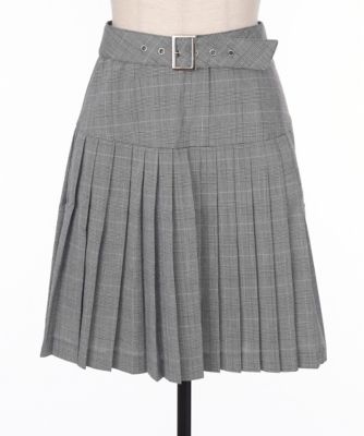 【SALE（三越）】＜ハニーバンチ/Honey Bunch＞ <ハニーバンチミューチュアル>チェックスカート(schoolSKchec) 黒 【三越・伊勢丹/公式】