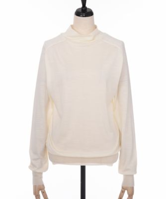 【SALE（伊勢丹）】＜レディ フォア ザ ウィークエンド/Ready for the Weekend＞ リブニットタートルカットソー(ISCT-FB015) ホワイト 【三越・伊勢丹/公式】