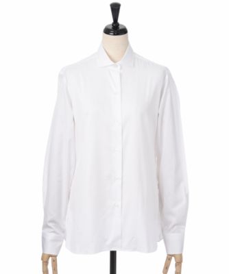 【SALE（三越）】＜イタリア インポート＞ <LANDINI>x<ラ モンテ ドゥ ヴァーグ>コットンシャツ(160014) ホワイト 【三越・伊勢丹/公式】