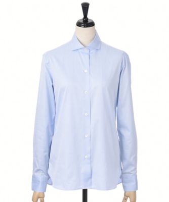 【SALE（三越）】＜イタリア インポート＞ <LANDINI>x<ラ モンテ ドゥ ヴァーグ>コットンシャツ(160014) サックス 【三越・伊勢丹/公式】