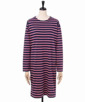 【SALE（伊勢丹）】＜WEAR THE PHILOSOPHY/ウェア ザ フィロソフィ＞ x<Ready for the Weekend>ボーダーカットソーワンピース(70-61900) ネイビーピンク 【三越・伊勢丹/公式】