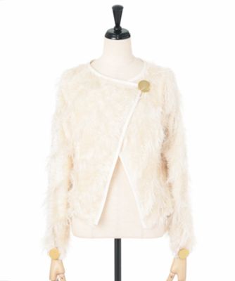 【SALE（三越）】＜MUVEIL/ミュベール＞ すもうファーヤーンブラウス(MA53FB702) クロ 【三越・伊勢丹/公式】