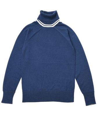 【SALE（三越）】＜LUGHA/ルーガ＞ タートルニット(1502-F-04) ネイビー 【三越・伊勢丹/公式】