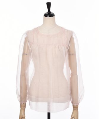 【SALE（伊勢丹）】＜BABYMARY for acute grrrl/ベイビー マリー フォー アキュート ガール＞ シルクオーガンジーブラウス(77687800) ピンク 【三越・伊勢丹/公式】