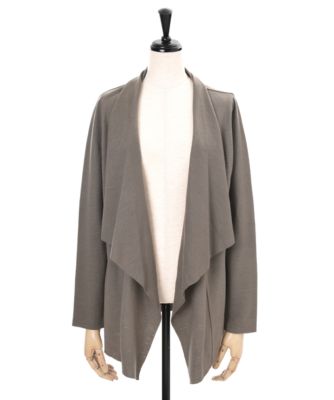 【SALE（三越）】＜ワンフォーイレブン/1411＞ 天竺ドレープ カーディガン(505-W1007) モカ 【三越・伊勢丹/公式】