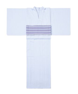 【TNKT(タチバナ)】婦人仕立上り きもの ストライプ ブルー 【三越・伊勢丹/公式】