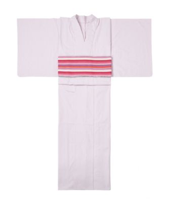 【TNKT(タチバナ)】婦人仕立上り きもの ストライプ ピンク 【三越・伊勢丹/公式】