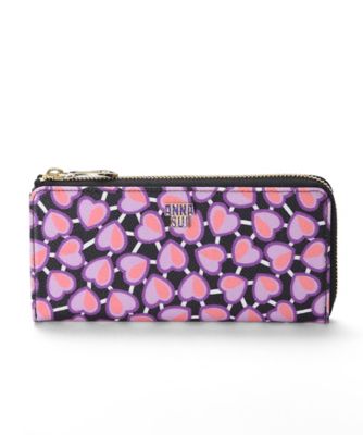 ＜アナ スイ（ANNA SUI）＞「アミューズ」Lファスナー長財布（311310） ハート