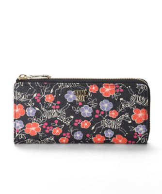 ＜アナ スイ（ANNA SUI）＞「アミューズ」Lファスナー長財布（311310） ゼブラ