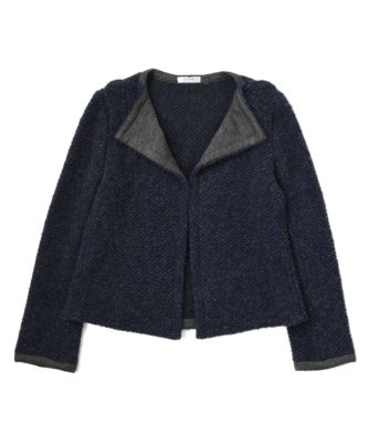 【SALE（三越）】＜LUGHA LADY/ルーガ レディ＞ ニットジャケット(1502-T-02L) ブルー 【三越・伊勢丹/公式】