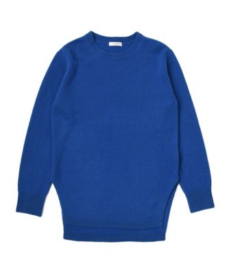 【SALE（三越）】＜LUGHA/ルーガ＞ ビックプルオーバーニット(1502-F-01) ブルー 【三越・伊勢丹/公式】