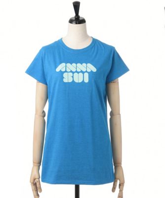 【SALE（三越）】＜アナ スイ/ANNA SUI＞ バブルロゴTシャツ(27-2561) アオ 【三越・伊勢丹/公式】