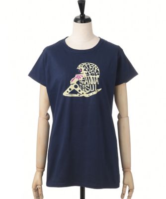 【SALE（三越）】＜アナ スイ/ANNA SUI＞ ショーガールプリントTシャツ(27-2559) ネイビーブルー 【三越・伊勢丹/公式】
