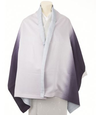 正絹ショール (1)紫ぼかし 【三越・伊勢丹/公式】