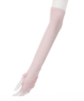 ＜装いの道＞ シルク混アームカバー ピンク 【三越・伊勢丹/公式】