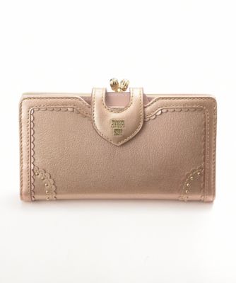 【SALE（伊勢丹）】＜アナ スイ（ANNA SUI）＞「エドガー」口金長財布（311070） ピンク