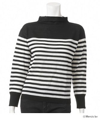 【SALE（伊勢丹）】＜レディ フォア ザ ウィークエンド/Ready for the Weekend＞ ミッフィーボーダーニット(ISE-15F-032) ブラック 【三越・伊勢丹/公式】