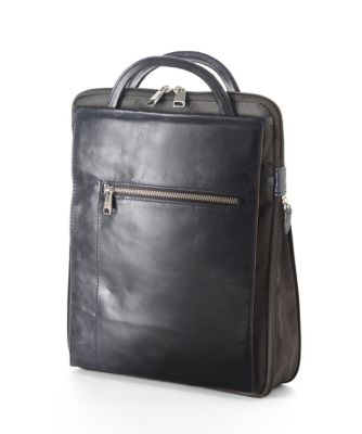 ＜ウルティマ＞ スリムスタイルショルダー 縦型(54256) ネイビー 【三越・伊勢丹/公式】