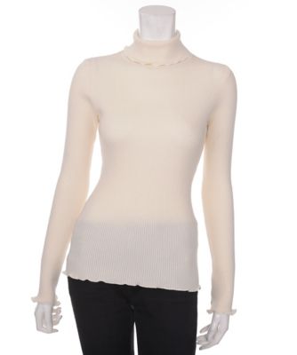 【SALE（三越）】＜ハニーバンチ/Honey Bunch＞ <ハニーバンチミューチュアル>コットンシルクタートルネックニット(turtelneck) オフホワイト 【三越・伊勢丹/公式】