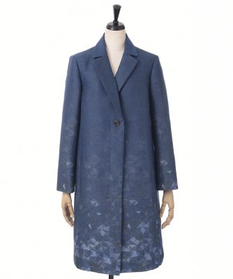 【SALE（三越）】＜メゾン ド ウーマン/MAISON DE WOMAN＞ MIQ ジャカードコート(15F-H-1202-M) ブルー 【三越・伊勢丹/公式】