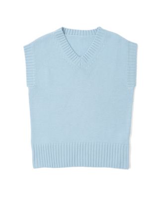 【SALE（三越）】＜ライフ＆スタイル/ライフアンドスタイル＞ カシミヤベスト IS109 ミズイロ 【三越・伊勢丹/公式】