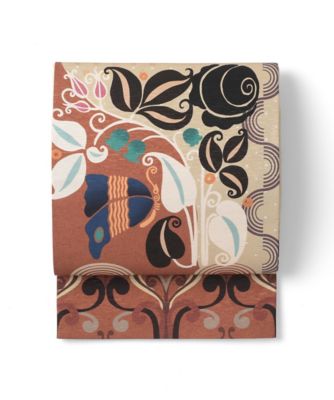 ＜WA・KKA＞ 婦人 京袋帯 蝶よ花よ オレンジ 【三越・伊勢丹/公式】