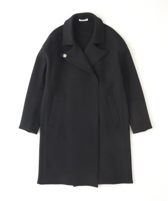 【SALE（三越）】＜LUGHA/ルーガ＞ 一重コート(1601-T-03) ブラック 【三越・伊勢丹/公式】