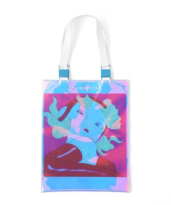 【SALE（伊勢丹）】＜nippoppin＞ トートバッグ(CG6S-YN01) ブルーホワイトＢ 【三越・伊勢丹/公式】