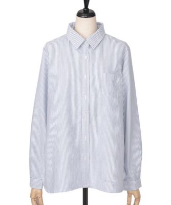 ＜サブストリート マイスタンダード/SAB STREET MY STANDARD＞ 大きいサイズ シャツ(33-01-5494)(クローバープラス) アオストライプ(41) 【三越・伊勢丹/公式】