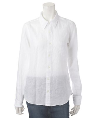 【SALE（伊勢丹）】＜レディ フォア ザ ウィークエンド/Ready for the Weekend＞ 無地麻スリムシャツ(6016R ) ホワイト（00WHITE） 【三越・伊勢丹/公式】