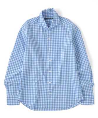 【SALE（三越）】＜エアディム＞ 【S】イタリアンカラーシャツ(62-EADEM-E-SHE01-SH) サックス 【三越・伊勢丹/公式】