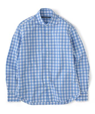 【SALE（三越）】＜エアディム＞ 【S】イタリアンカラーシャツ(62-EADEM-E-SHE02-SH) サックス 【三越・伊勢丹/公式】