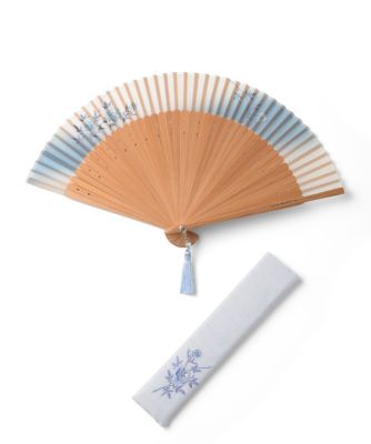 ＜新京清堂＞ 女性用扇子 藍の風セット 薔薇 【三越・伊勢丹/公式】