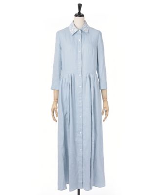 ＜KEITAMARUYAMA＞麻世妙 ワンピース 01-0184 サックス