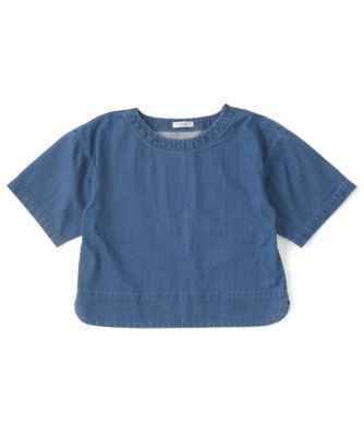【SALE（三越）】＜LUGHA/ルーガ＞ デニムブラウス(1601-2-01) アオ 【三越・伊勢丹/公式】
