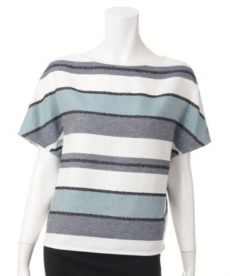 【SALE（伊勢丹）】＜レディ フォア ザ ウィークエンド/Ready for the Weekend＞ ボーダーブッチャーブラウス ブルー 【三越・伊勢丹/公式】
