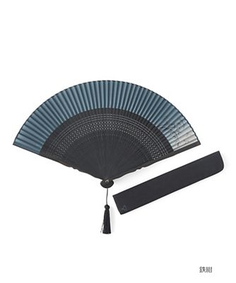 ＜新京清堂＞ 紳士扇子 墨絵蜻蛉セット 鉄紺 【三越・伊勢丹/公式】