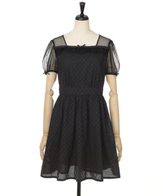 【SALE（三越）】＜PINK HOUSE/ピンクハウス＞ ローン刺繍ワンピース(A2163FA014) クロ 【三越・伊勢丹/公式】