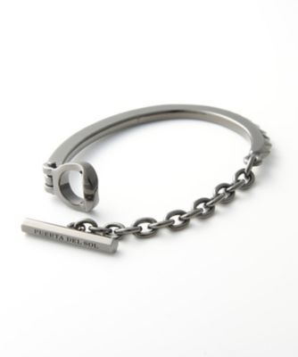 ＜プエルタ・デル・ソル＞ ハンドカフチェーンブレスレット BK(BR986BK S) 【三越・伊勢丹/公式】