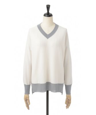 【SALE（三越）】＜プライムガーデン/PRIME GARDEN＞ 〈真夜中の百貨店~シークレットルームへようこそ~〉Vネックプルオーバー PG61TE004 ホワイト 【三越・伊勢丹/公式】